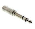 Adaptery audio, Prosty, Gniazdo 3,5 mm - Wtyk 6,3 mm, Szary
